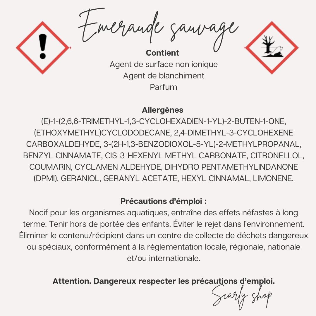 Spray multi usage - Emeraude sauvage - Scarly Shop