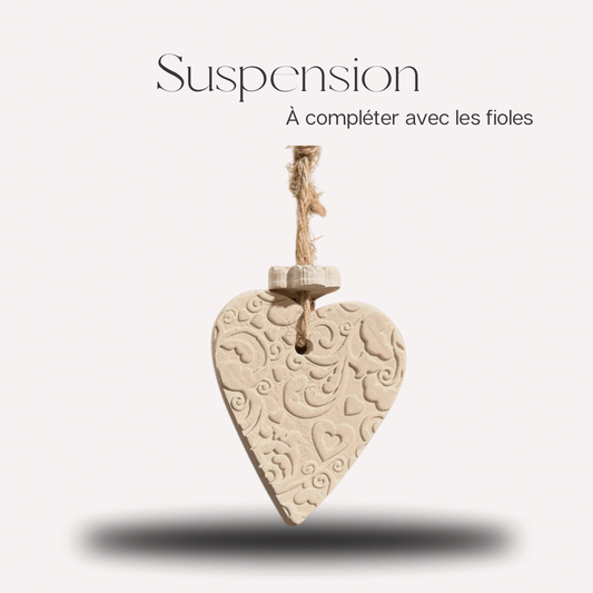 Suspension céramique cœur - Scarly Shop